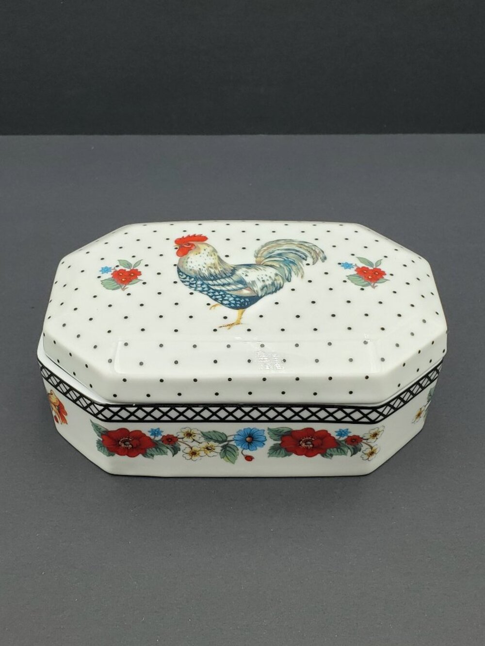Andrea by Sadek Chanticleer Rooster Trinket Box Vera Bradley Rooster Jewelry Box